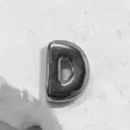 Silver metal letter D charm pendant DIY vintage bracelet watch band accessory chic style. - Letter D Charm Only / Silver