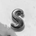 Silver Metal Letter S DIY Watch Strap Bracelet Charm Accessory Retro Style Jewelry Piece! - Letter S Charm Only / Silver