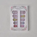 24pcs summer beach bikini press on nails fake nail art set with cute trendy patterns. - 30 Pieces Box (Includes XS/S/M Sizes)