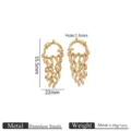 Ciondolo stella in acciaio inossidabile per gioielli DIY, ideale per collane e orecchini. - Stile Medusa Grande (Z4039) / 5 Pezzi / Ciondolo medusa grande dorato