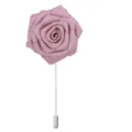 Rose en tissu rose broche boutonnière pour mariage costume cocktail fête accessoires - Rose
