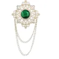 Groen Strass (Goud Basis)