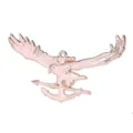 Broche dorada de águila y ancla, accesorio de moda estilo marino militar para hombre. - Dorado