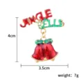 Weihnachts Glocke Broche Legierung Emaillierte Jingle Bells Anstecknadel Feiertag Geschenk - Glocke Nr. 1