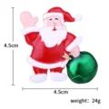 Weihnachten Weihnachtsmann Brosche Stift festliche Emaillierung Feiertag Geschenk Zubehör - Weihnachtsmann gibt Geschenke