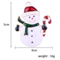 Weihnachten Schneemann Brosche Stift, süße Emaillierte Winterkleidung Zubehör Geschenke. - Schneemann Nr.3