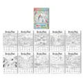 Vue détaillée de pages de livres de coloriage de recherche d'oiseaux pour les enfants. - Affiche de Coloriage Paradis des Oiseaux (RXHC1151) / Lot de 10 feuilles