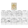 Ensemble de posters de livre de coloriage Égypte ancienne enfants art dessin chercher trouver - Affiche de Coloriage Égypte Ancienne (RXHC1166) / Lot de 10 feuilles