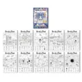 Livre de coloriage et affiche sur le thème de l'espace pour enfants, art créatif de recherche. - Affiche de Coloriage Espace Lointain (RXHC1159) / Lot de 10 feuilles