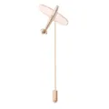 Roségold Flugzeug Anstecknadel Reversnadel für Herren Anzug Kragen Accessoires Modeschmuck. - Poliertes Flugzeug in Gold