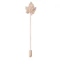Roségold Ahornblatt Anstecknadel für Herren, elegante Anzug Brosche für Männer Accessoire. - Gold Blatt
