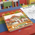 Children volcano search and find coloring book kids activity fun puzzle art painting - Volcano Theme Seek And Find Coloring Book (RXHC1162) / A4 Standard Size (10 Pages)