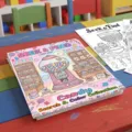 Children candy theme coloring book activity book fun search and find coloring pages for kids - Candy Shop Style (RXHC1153) / 10 Sheets Set