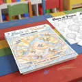 Libro da colorare per bambini nuvole uccelli tema pittura d'arte carta disegno attività - Tema Nuvole E Uccelli (RXHC1178)