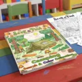 Libro da colorare cerca e trova a tema campeggio per bambini libro di attività artistiche - Stile Tema Campeggio (RXHC1164) / Confezione da 10 pagine