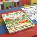 Libro da colorare di dinosauri per bambini e libro di disegno di attività divertenti. - Tema Ricerca Dinosauro (RXHC1148)