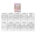 Ensemble de livre de coloriage cherche et trouve sur le thème des bonbons avec 10 feuilles amusantes. - Affiche de Coloriage Confiserie (RXHC1153) / Lot de 10 feuilles