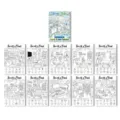 Kit d'affiches de coloriage scientifique pour enfants avec des jeux de recherche ludiques. - Affiche de Coloriage Laboratoire Scientifique (RXHC1160) / Lot de 10 feuilles