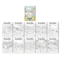 Livre de coloriage thème plage d'été pour enfants cherche et trouve livre de dessin - Affiche de Coloriage Plage d'Été (RXHC1138) / Lot de 10 feuilles