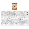 Livre de coloriage Halloween Cherche et Trouve pour enfants pages activites poster jeu - Affiche de Coloriage Halloween (RXHC1136) / Lot de 10 feuilles