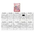 Livre de coloriage de Saint-Valentin pour enfants avec jeux de recherche, art mignon. - Affiche de Coloriage Saint-Valentin (RXHC1141) / Lot de 10 feuilles