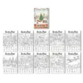 Vue détaillée du livre de coloriage de Noël, poster festif de recherche pour enfants. - Affiche de Coloriage Noël (RXHC1135) / Lot de 10 feuilles
