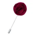 Burgunderrote Rosen Anstecknadel Stoff Boutonniere fuer Herren Anzug Hochzeit Accessoire. - Burgunderrot