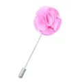 Rosa Stoff Rose Reversnadel Ansteckblume für Herren Anzug Hochzeit Smoking Accessoire - Hellrosa