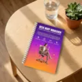 Nahaufnahme des spiralförmigen Büro Fitness Notizbuch Covers mit detaillierter Anleitung. - Fitness-Leitfaden (RXHC1288) / 28 Seiten/Packung
