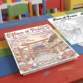 Libro da colorare di strade e santuari giapponesi e set di poster per bambini. - Strade & Santuari Giapponesi (RXHC1174) / 10 Fogli (A4)