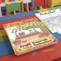 Libro da colorare per bambini frutta cerca e trova disegno educativo regalo creativo - Tema Cerca e Trova Mercato della Frutta (RXHC1155) / Confezione da 10 pagine