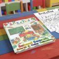Livre de coloriage de scène d'école pour enfants avec des pages de recherche amusantes. - Collection de Scènes d'École (RXHC1157)