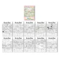 Vue détaillée du livre de coloriage de Pâques avec dix feuilles d'activités uniques pour enfants. - Affiche de Coloriage Chasse aux Œufs de Pâques (RXHC1142) / Lot de 10 feuilles