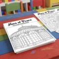 Detailed view of the retro architectural pattern coloring poster set, perfect for art and craft. - Vintage Architectural Pattern (RXHC1420) / 10 Sheets Set