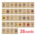 36pcs vintage botanical flower cards watercolor floral illustration blessing greeting cards - 36 Pieces/Pack (RXHA0177)