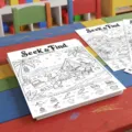 Kids seek and find coloring poster set beach camping theme educational art paper activity book - Seek And Find Poster Style (RXHC1411) / 10 Pieces/Pack