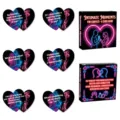 Romantic couple card game with 50 heart-shaped prompt questions for deeper connection. - Couple Interactive Card Game (T01043695) / 50 Pieces/Pack