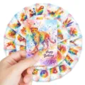 36pcs watercolor animal birthday greeting cards set cute cartoon party gift decoration - Leopard Watercolor Style (RXHA0208) / 36 Pieces/Pack