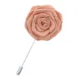 Broche fleur de rose en tissu faite à la main pour costume d'homme fête de mariage - Champagne