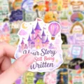 Simpatico adesivo castello fantasy con citazione motivazionale per decorare diario - Stile Castello da Sogno (T01043748)