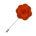 Orangene Stoff Kamelie Blume Anstecknadel fur Herren Anzug Brosche Zubehor ca. 4cm - Orange