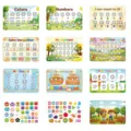 Kids quiet book early education montessori toys busy book learning colors numbers alphabet shapes - Mixed Theme Style (T01043402) / Set 1