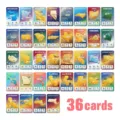USA staten aardrijkskunde leerkaarten set, 36 stuks educatieve kaarten voor kinderen. - Amerika Geografie (RXHA0159)