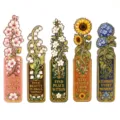 Vintage floral bookmarks set of 5 inspirational quote bookmarks for students and reading lovers - Retro Floral Collection (T01043633) / 5 Pieces/Pack
