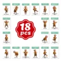 Senioren full body aerobics revalidatie oefening kaarten fitness set 18 st - 18 Stuks/Pakket