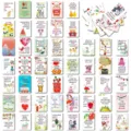 50 pcs English motivational quote cards set, positive affirmation stationery greeting cards. - Cartoon Positive Energy (T01042067) / 50 Pieces/Pack