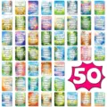 50pcs motivational affirmation cards positive quotes inspirational quote cards for daily mindset - Watercolor Inspirational (T01042288) / 50 Pieces/Pack