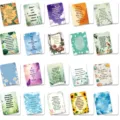 50pcs motivational English quote cards, self-discipline inspiring positivity message notes. - Floral Text (T01042472) / 50 Pieces/Pack