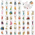 50pcs sarcastic animal motivational quote greeting cards funny workplace stationery set - Humorous Card (T01042721) / 50 Pieces/Pack