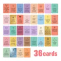 36 positive Affirmationskarten macaron inspirierende Zitate Geschenkkarten Detailansicht. - 36 Stück/Packung